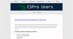 Desktop Screenshot of csprousers.org