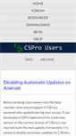 Mobile Screenshot of csprousers.org